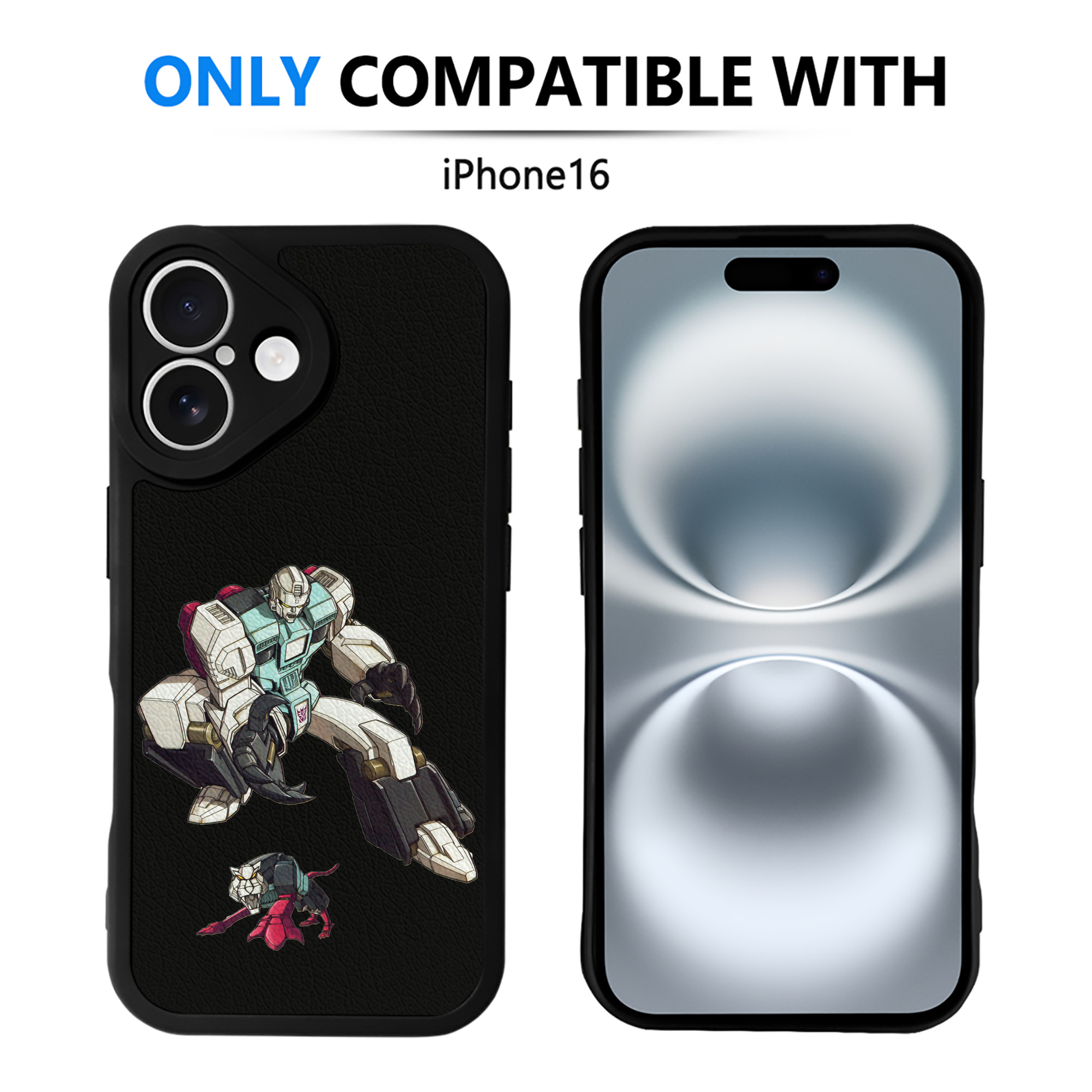 （画像用）  【iPhone 16シリーズ対応】シリコンスマホケース（レザー調） 材質：シリコン